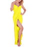 Sexy Yellow Greek Goddess Spaghetti Strap Sarong Beachwear